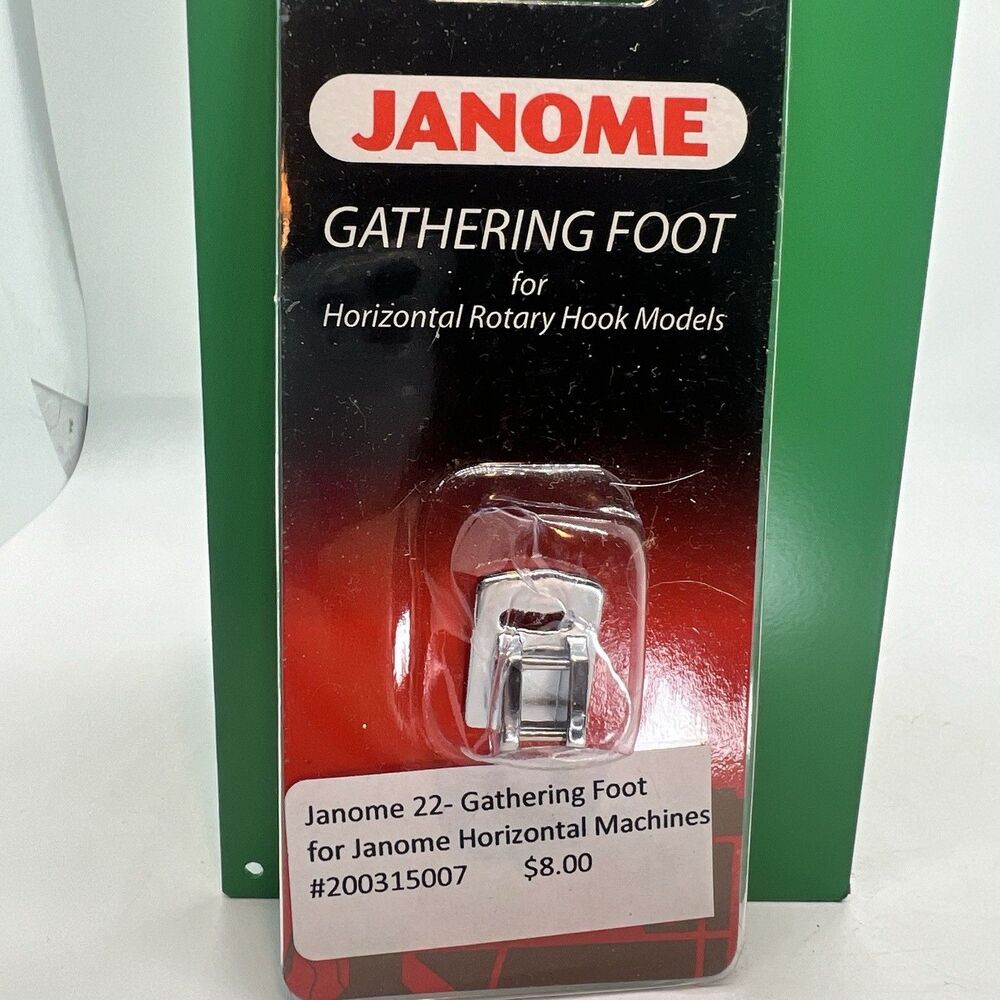 Gathering Foot 200315007 Janome For Horizontal Rotary Hook Models sewing machine